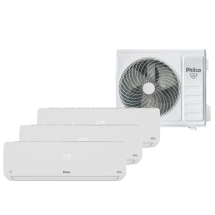 Ar Condicionado Tri Split Inverter Philco 2x9000 e 12000 BTU/h Quente e Frio PAC27QV - 220 Volts