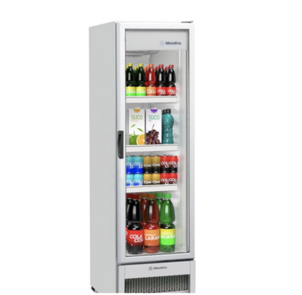 Expositor Vertical Metalfrio Light 324L 1 Porta Branco 127V VB28