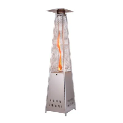 Aquecedor de Ambiente Externo a Gás Pirâmide inox – NI48PI