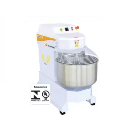 Amassadeira Espiral 25 Kg com 1 Velocidades (NR-12) - Venâncio